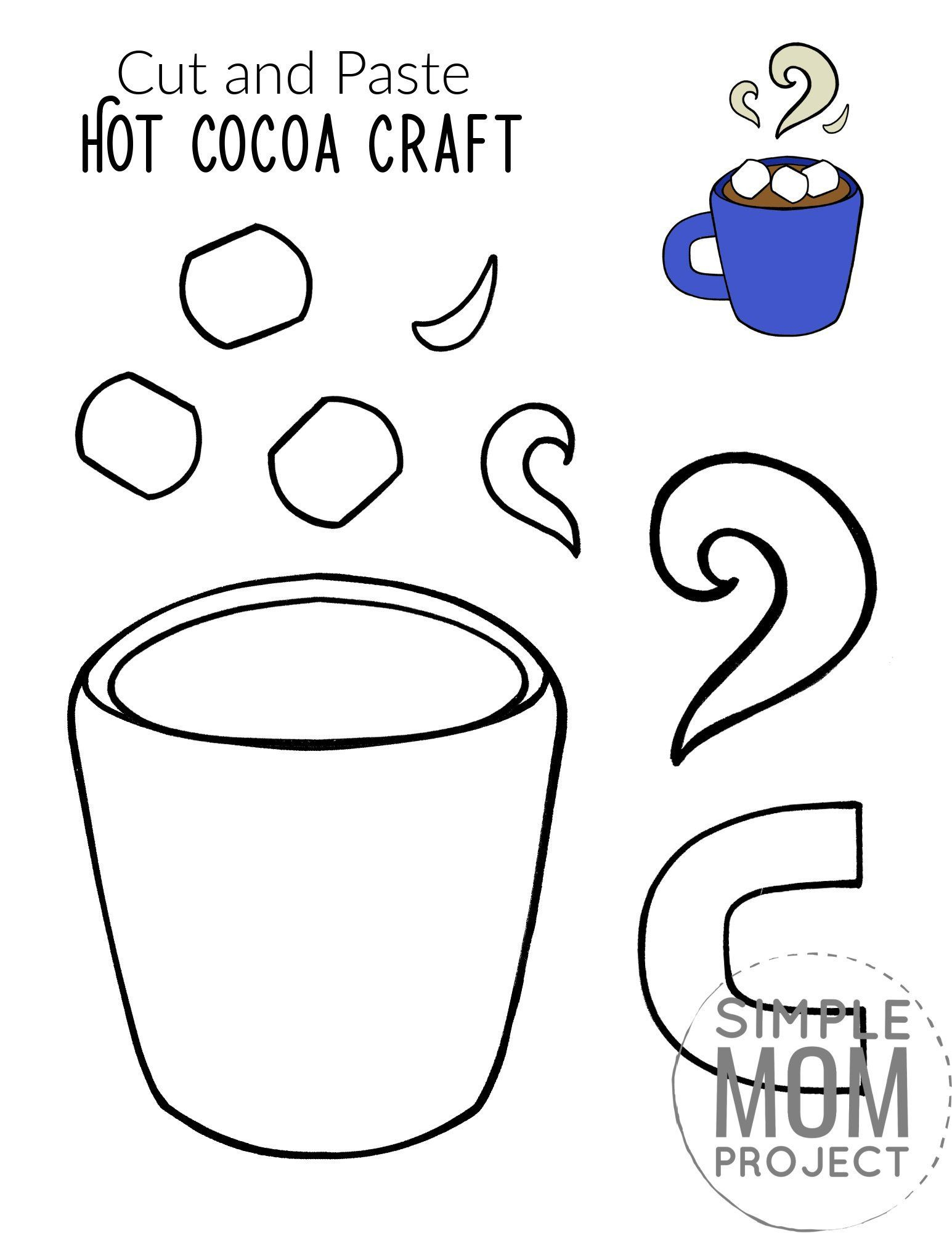 Free Hot Chocolate Template (Printable Pdf) - Crafts On Sea within Hot Cocoa Mug Template Printable