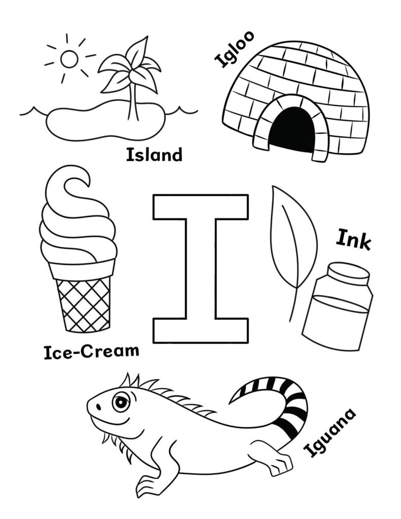 Free Letter I Worksheets For Preschool! ⋆ The Hollydog Blog inside Free Printable Letter I Worksheets