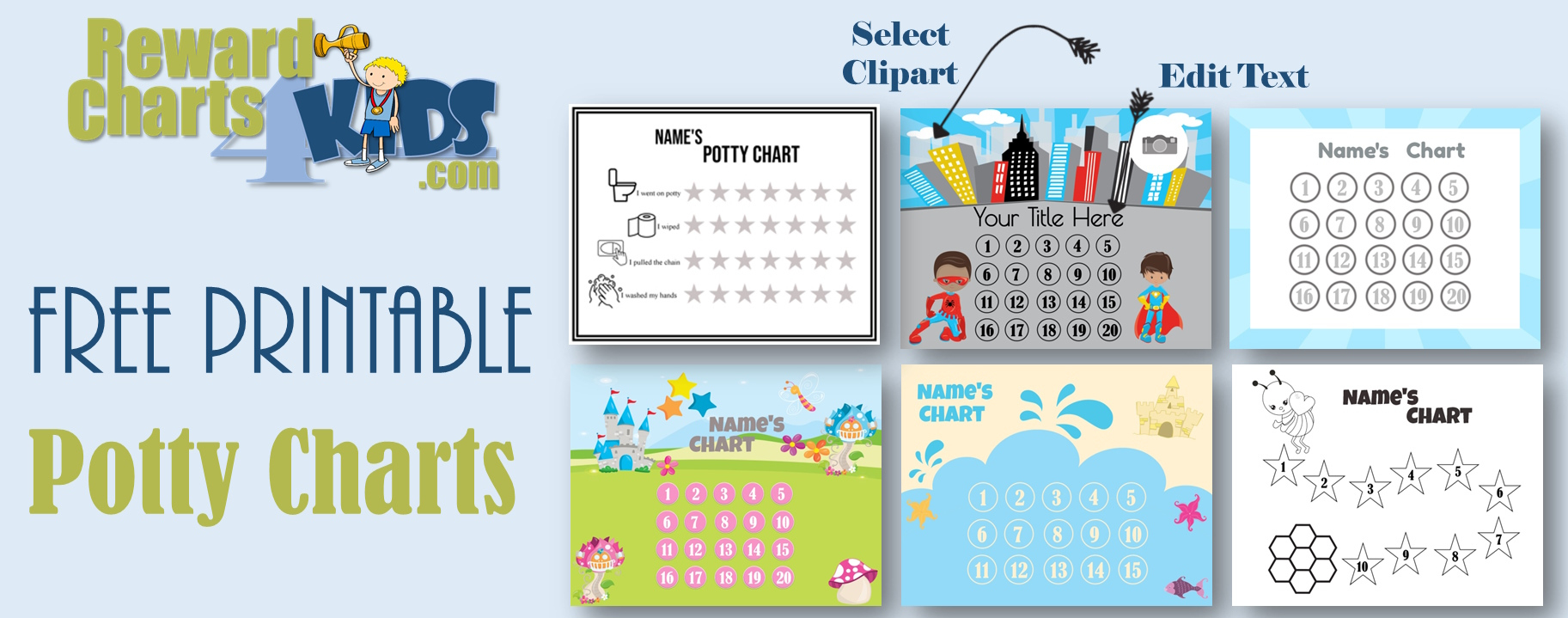 Free Potty Training Chart | Customize Online &amp;amp; Print At Home with Potty Training Charts Printable Free