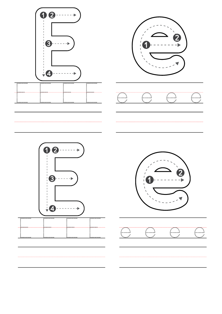Free Preschool Letter E Worksheets Printable Pdf pertaining to Free Printable Letter E Worksheets