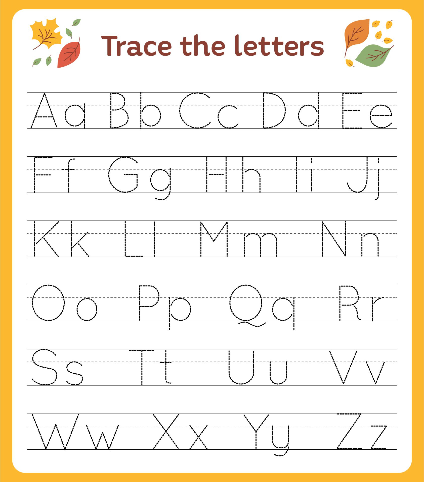 Free Printable Alphabet Worksheets For Kindergarten - Worksheets regarding Free Printable Alphabet Worksheets For Preschoolers