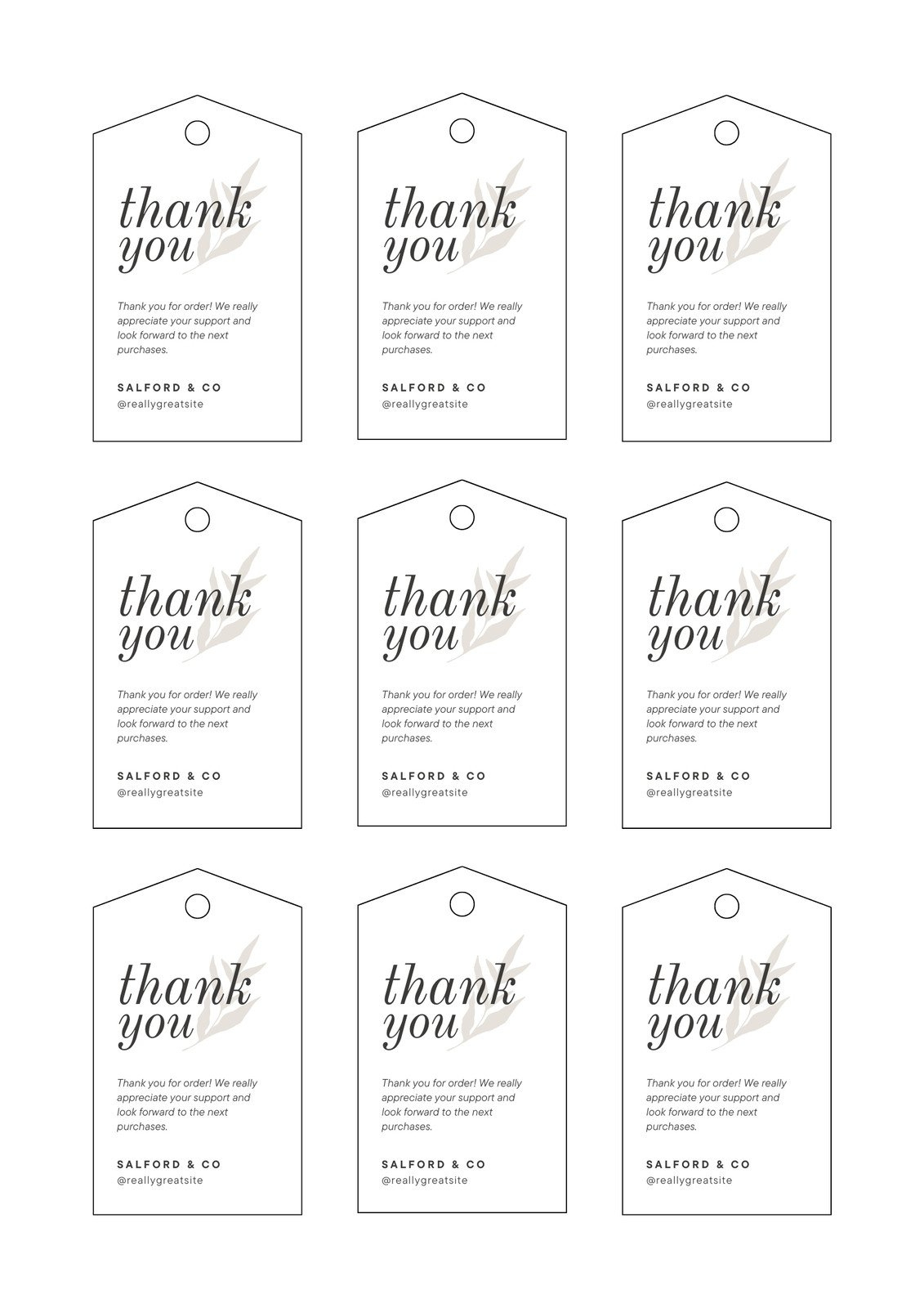 Free, Printable And Customizable Gift Tag Templates | Canva with Free Printable Tags For Gifts