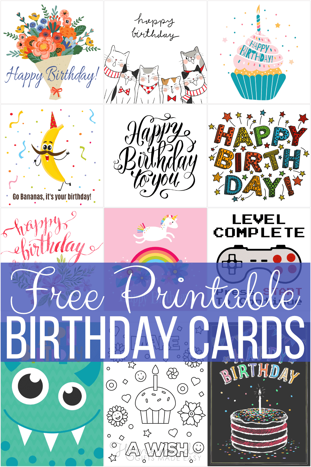 Free Printable Birthday Cards For Everyone intended for Free Printable Birthday Cards For Adults