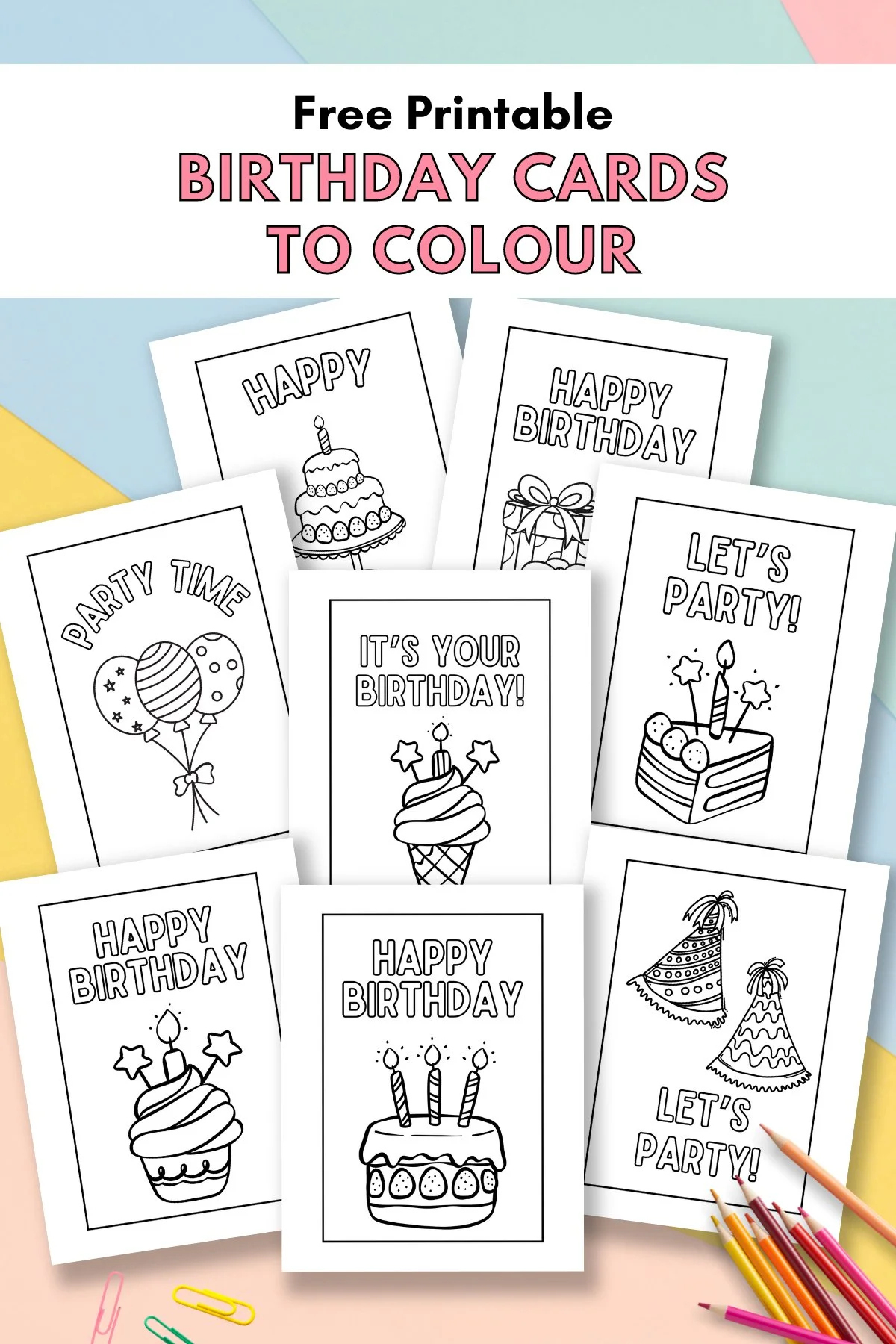 Free Printable Birthday Cards To Colour — Gathering Beauty with regard to Free Printable Birthday Cards For Adults