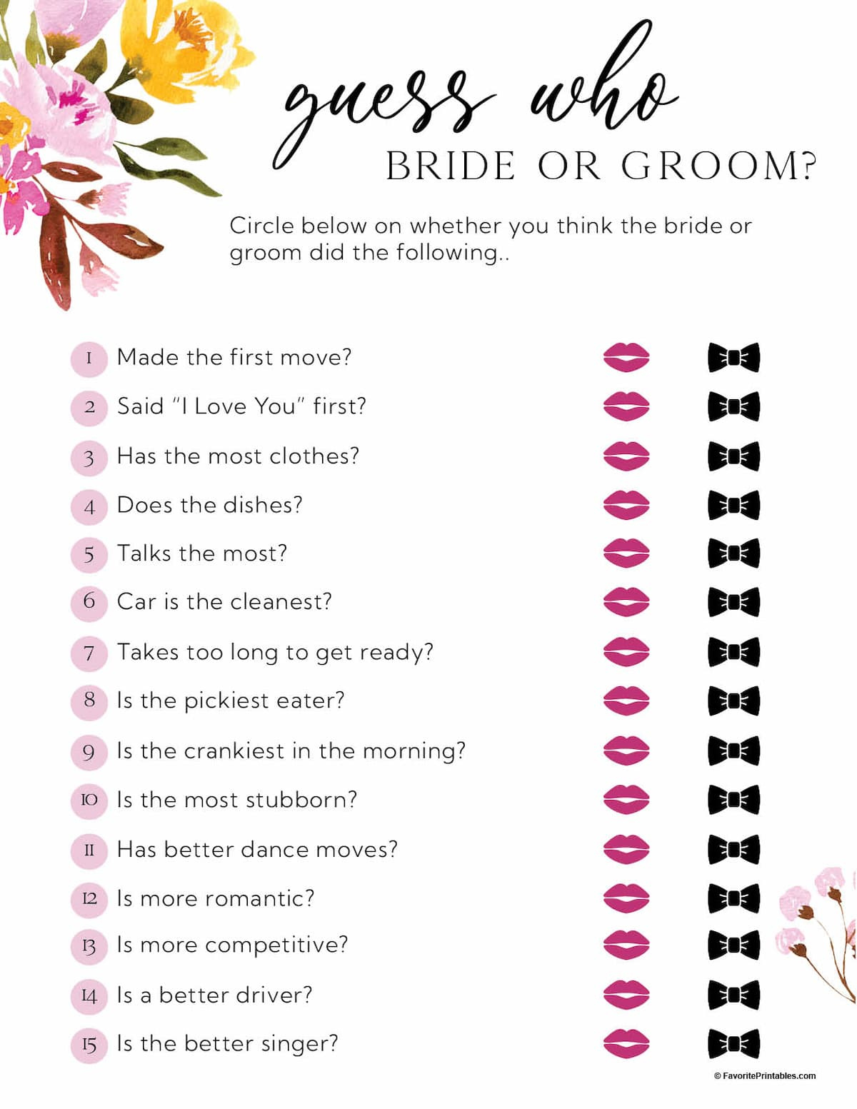 Free Printable Bridal Shower Games - Favorite Printables within Wedding Shower Games Free Printable