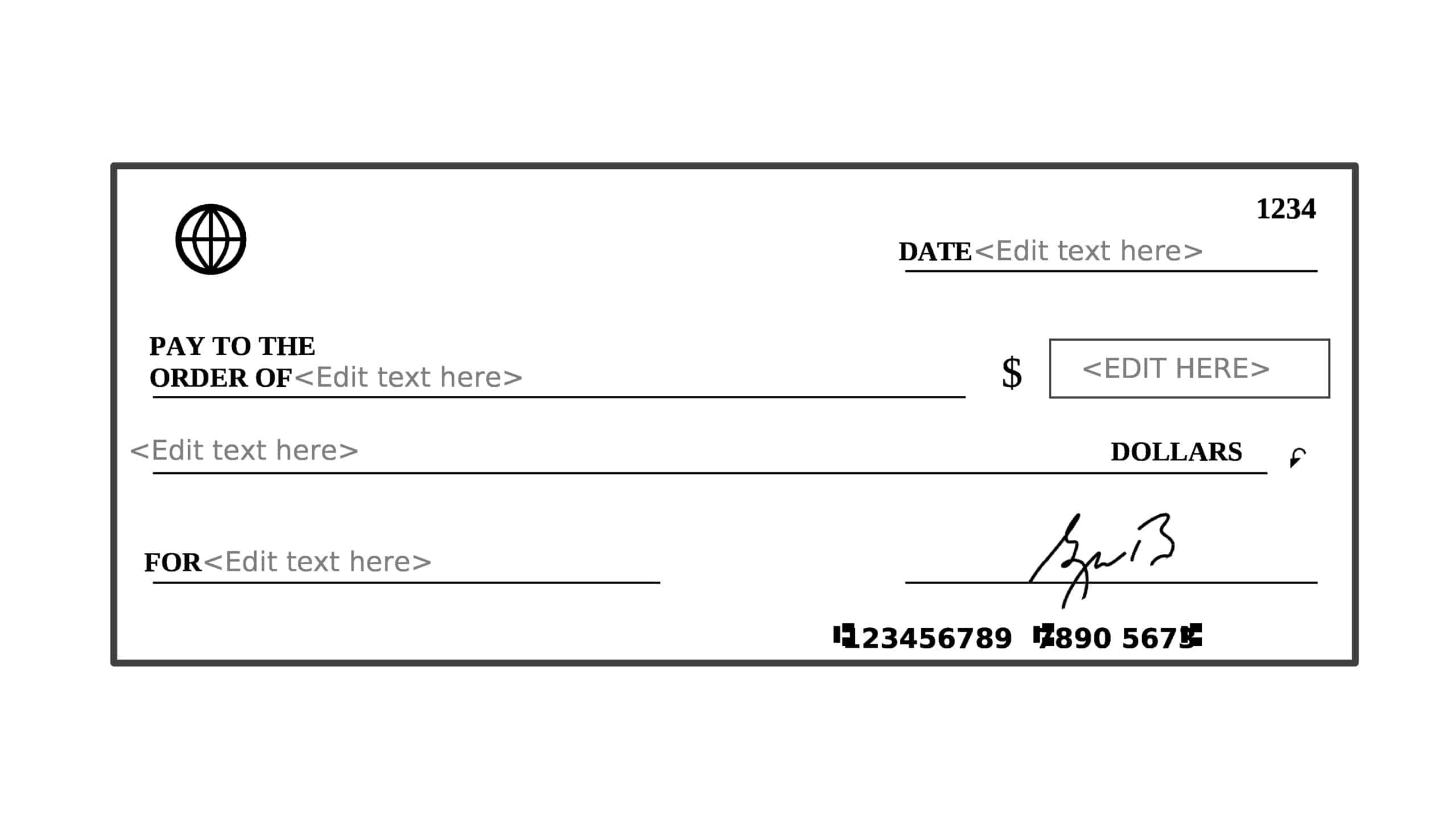 Free Printable Check Template - [+Example, Layout] Excel, Pdf with Fake Downloadable Printable Fillable Blank Check Template