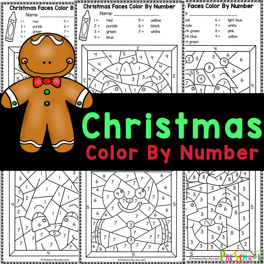 Free Printable Christmas Colornumber Worksheets pertaining to Free Printable Christmas Worksheets