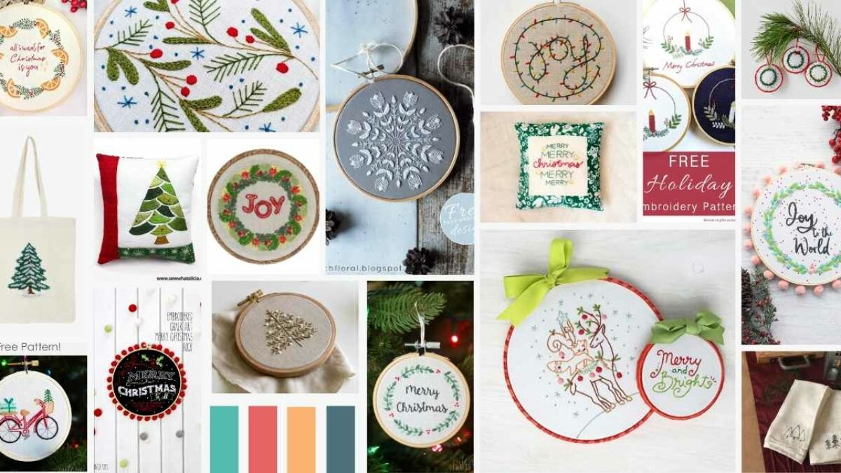 Free Printable Christmas Embroidery Patterns - Pdf&amp;#039;S &amp;amp; Tutorials with Free Printable Christmas Embroidery Patterns