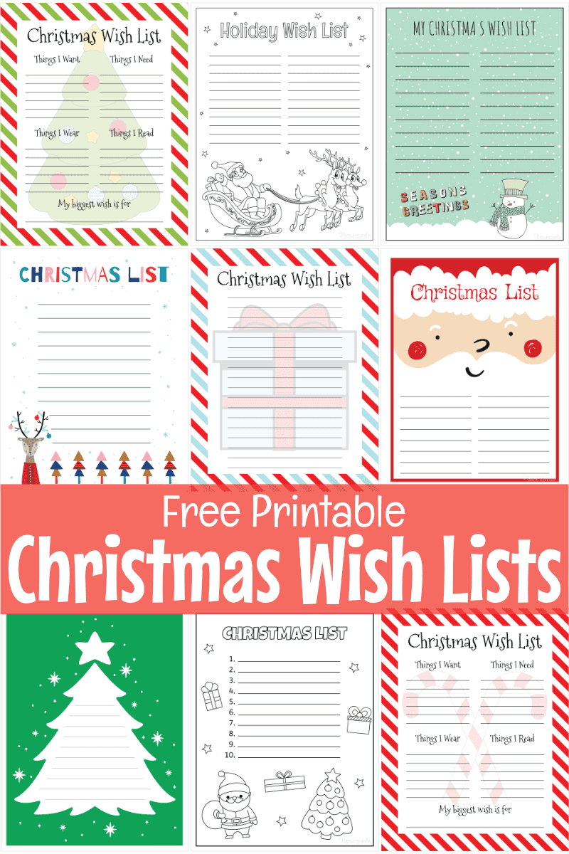 Free Printable Christmas Wish List Templates pertaining to Free Printable Wish List For Christmas