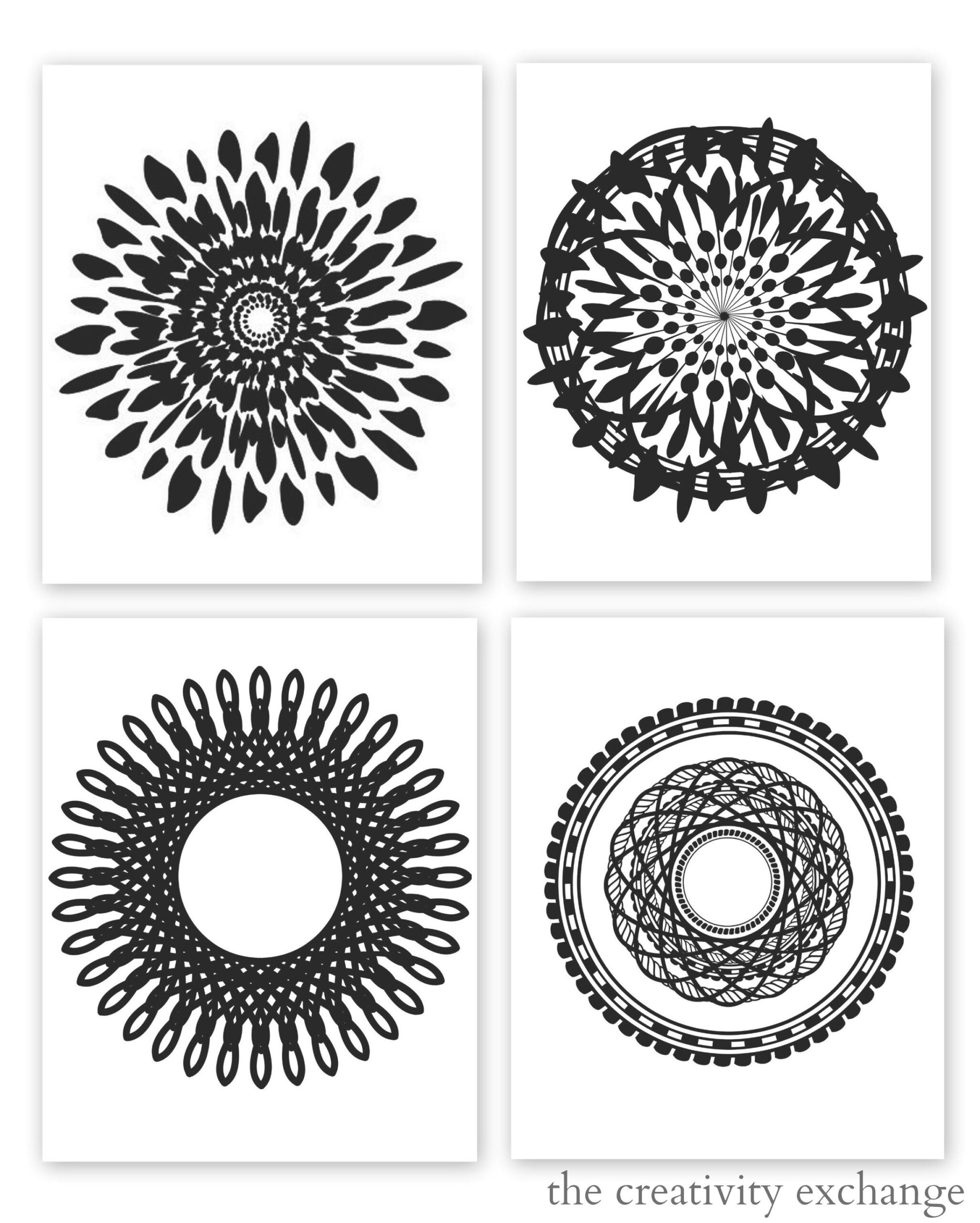 Free Printable Collection Of Modern Black And White Prints intended for Printable Black And White Prints