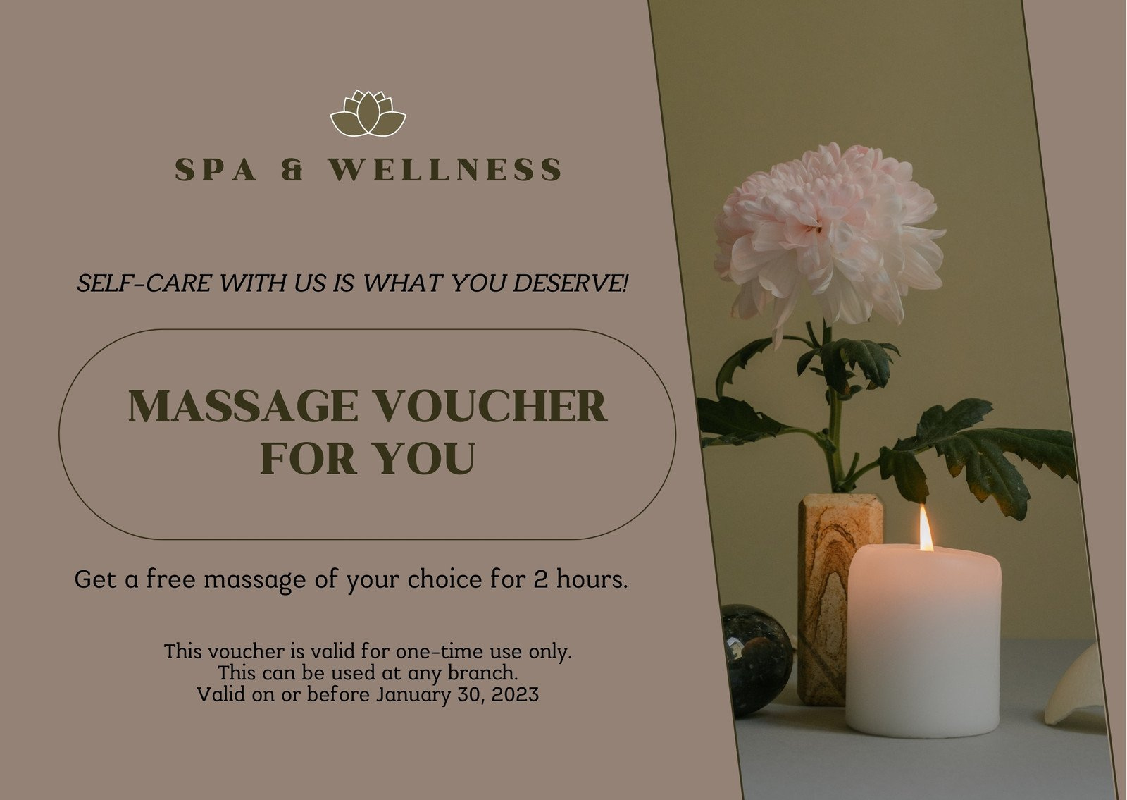 Free, Printable, Customizable Spa Gift Certificate Templates | Canva pertaining to Free Printable Massage Voucher Template
