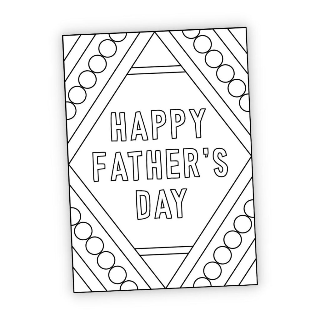 Free Printable Father&amp;#039;S Day Card To Color - The Craft-At-Home Family pertaining to Happy Fathers Day Printable Card