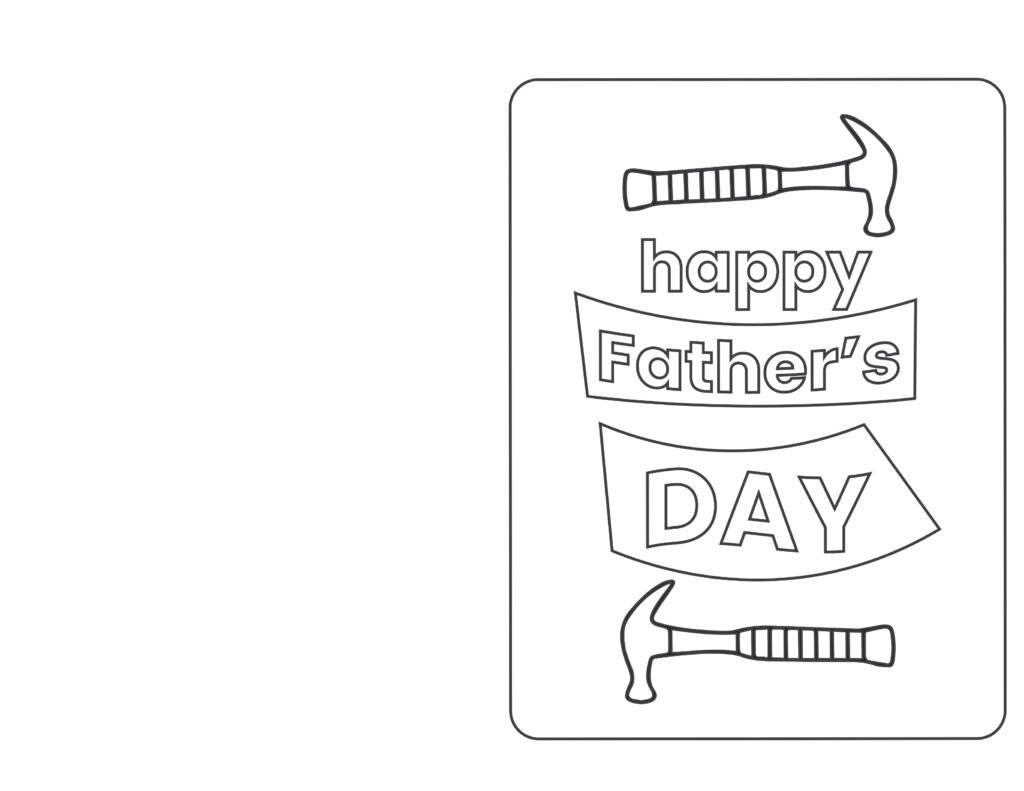Free Printable Father&amp;#039;S Day Cards For Kids To Color - Happy intended for Happy Fathers Day Printable Card