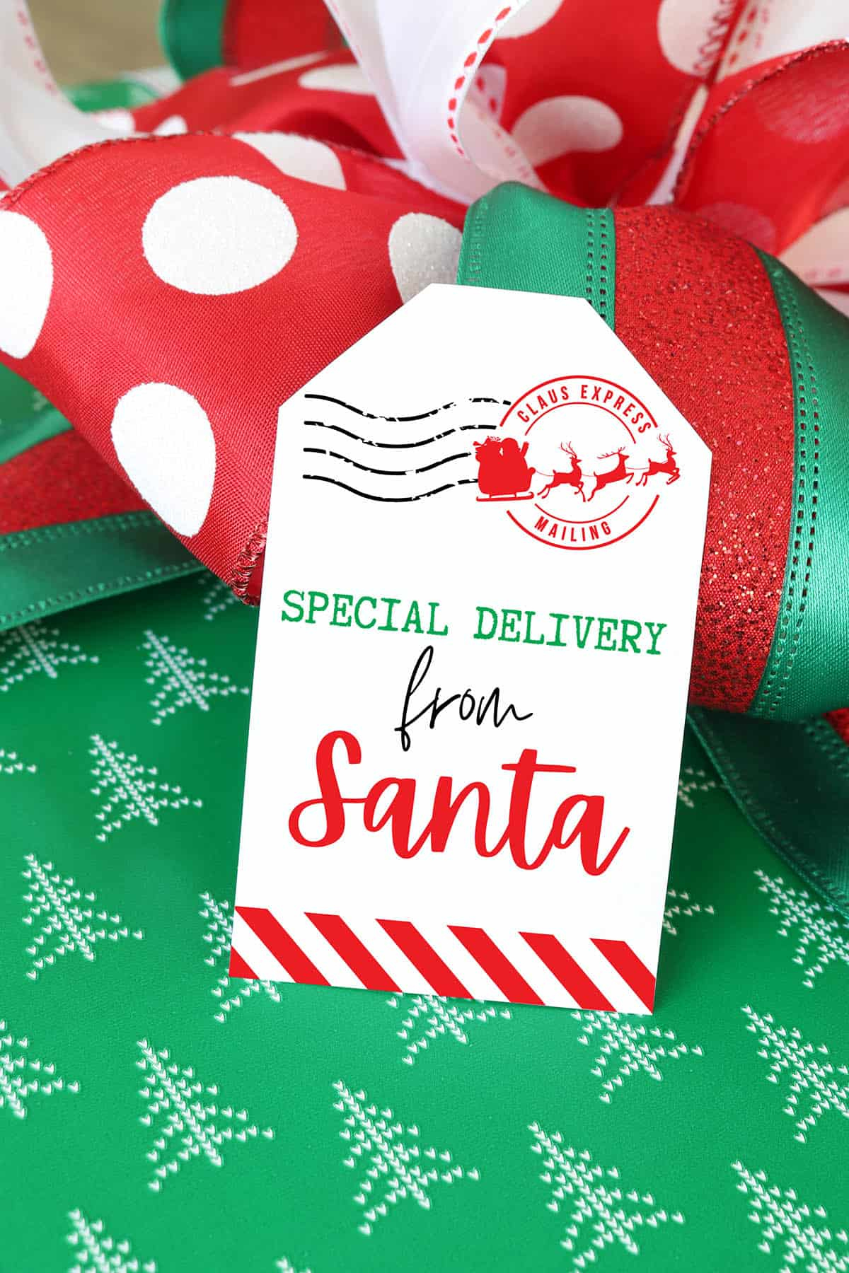 Free Printable &amp;quot;From Santa&amp;quot; Gift Tags For Christmas - Aubree Originals intended for Santa Gift Tags Free Printable