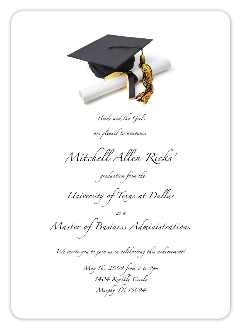 Free Printable Graduation Invitation Templates 2013 - Invitation with regard to Free Printable Graduation Invitations Templates