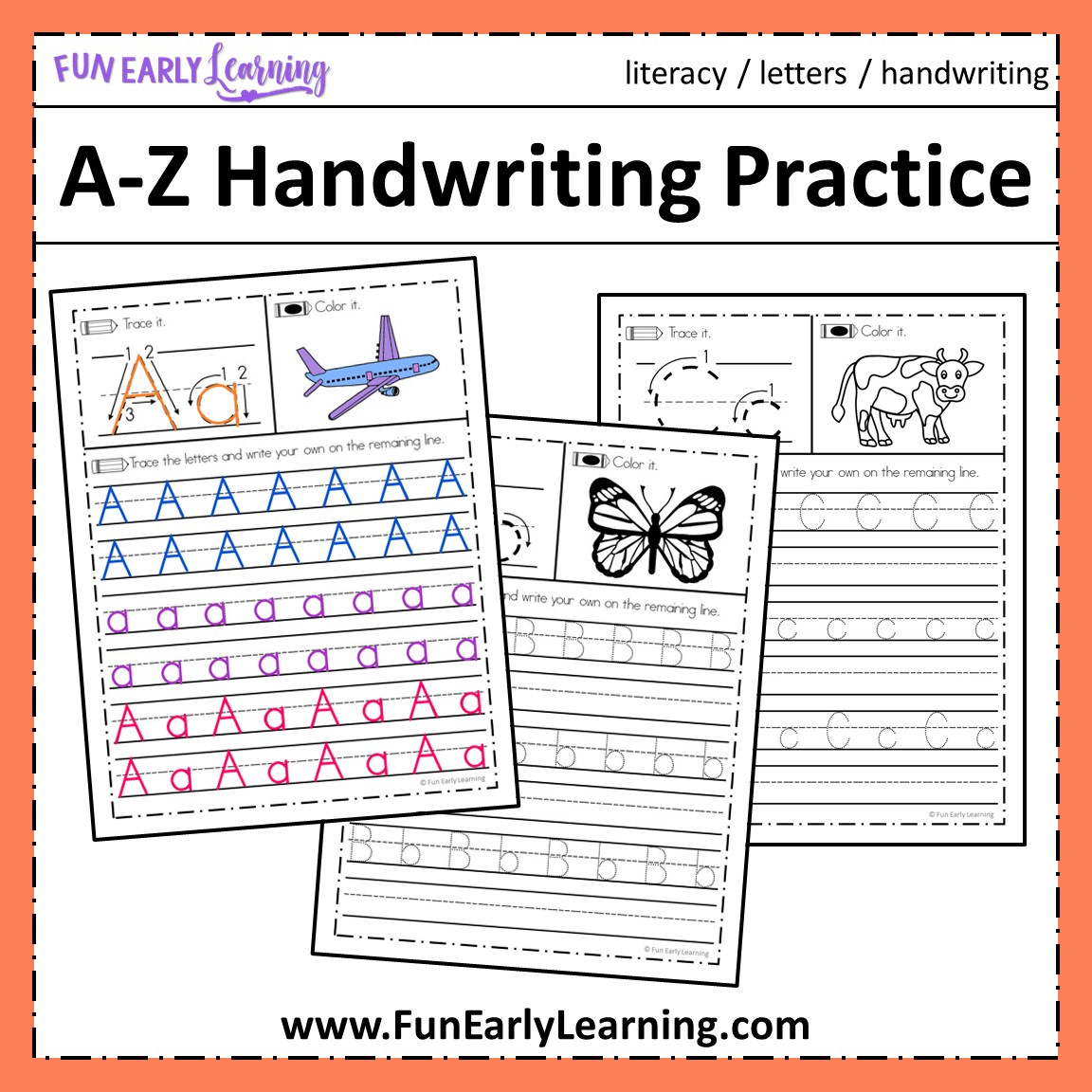 Free Printable Kindergarten Handwriting Worksheets | Printable within Handwriting Worksheets For Kindergarten Free Printable