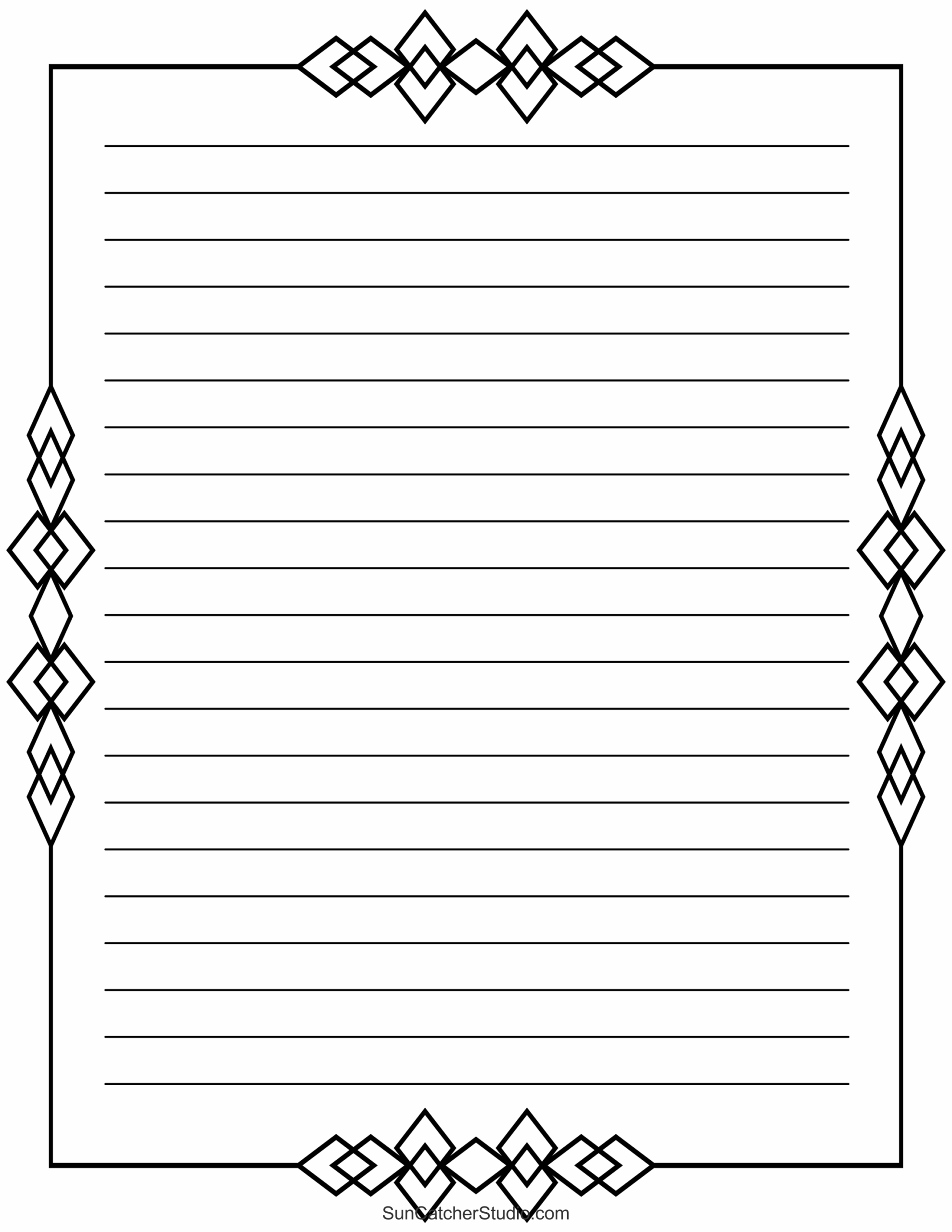 Free Printable Stationery And Lined Letter Writing Paper – Free with regard to Downloadable Cute Printable Notebook Paper