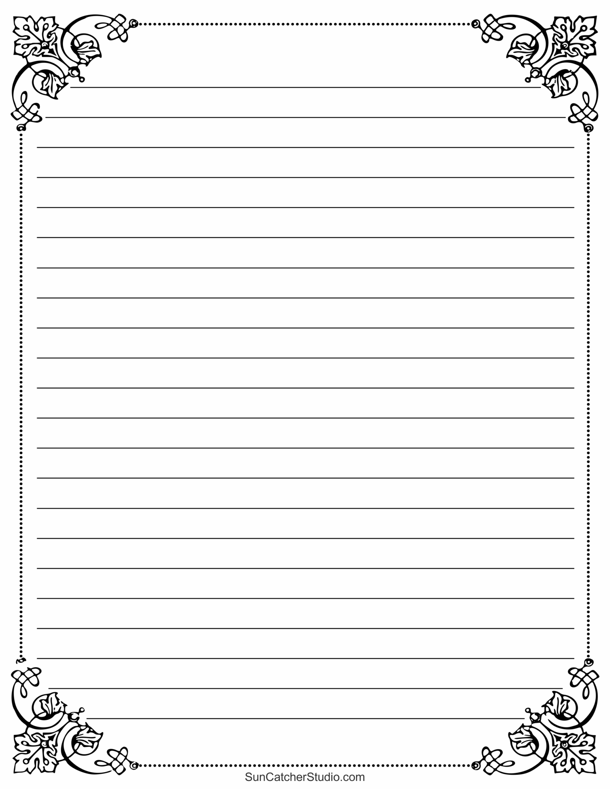 Free Printable Stationery And Lined Letter Writing Paper – Free within Downloadable Cute Printable Notebook Paper