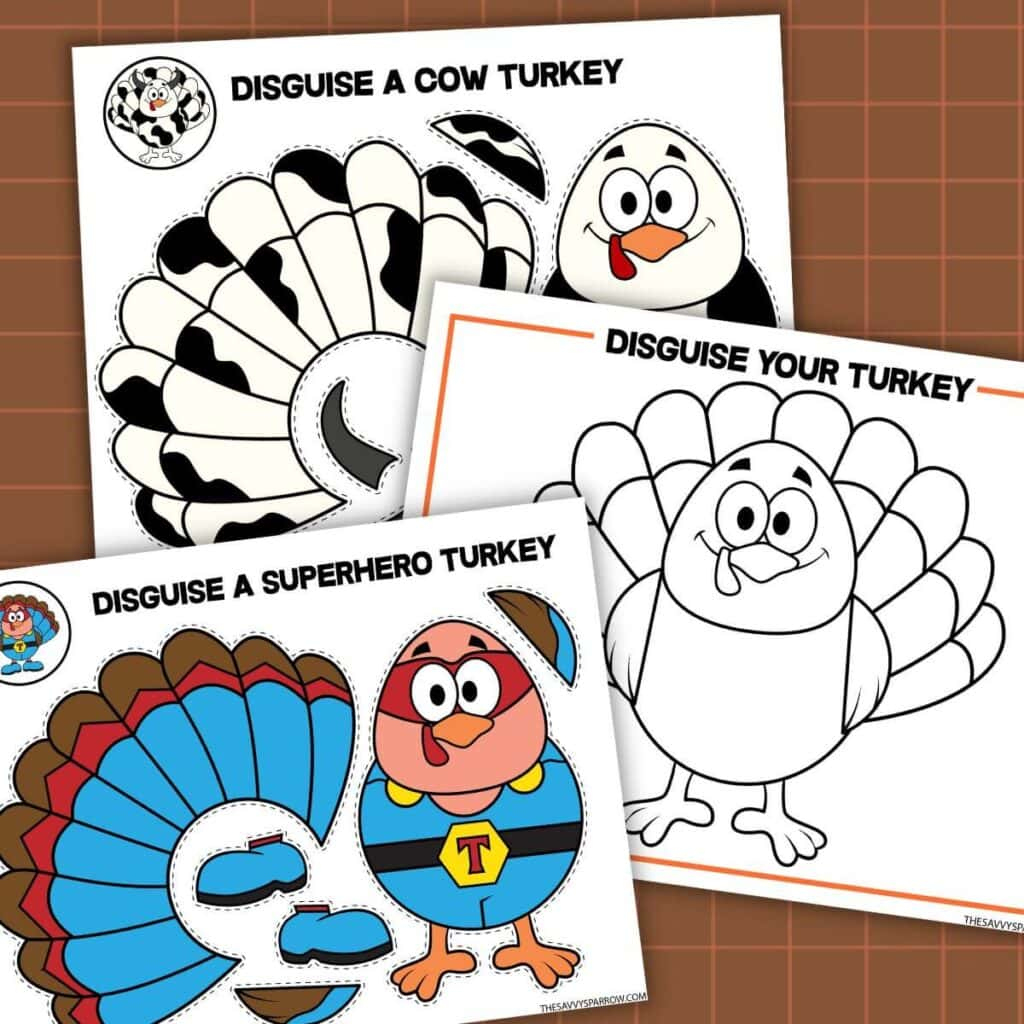 Free Printable Turkey In Disguise Templates To &amp;quot;Hide A Turkey&amp;quot; intended for Free Printable Turkey Disguise Printable