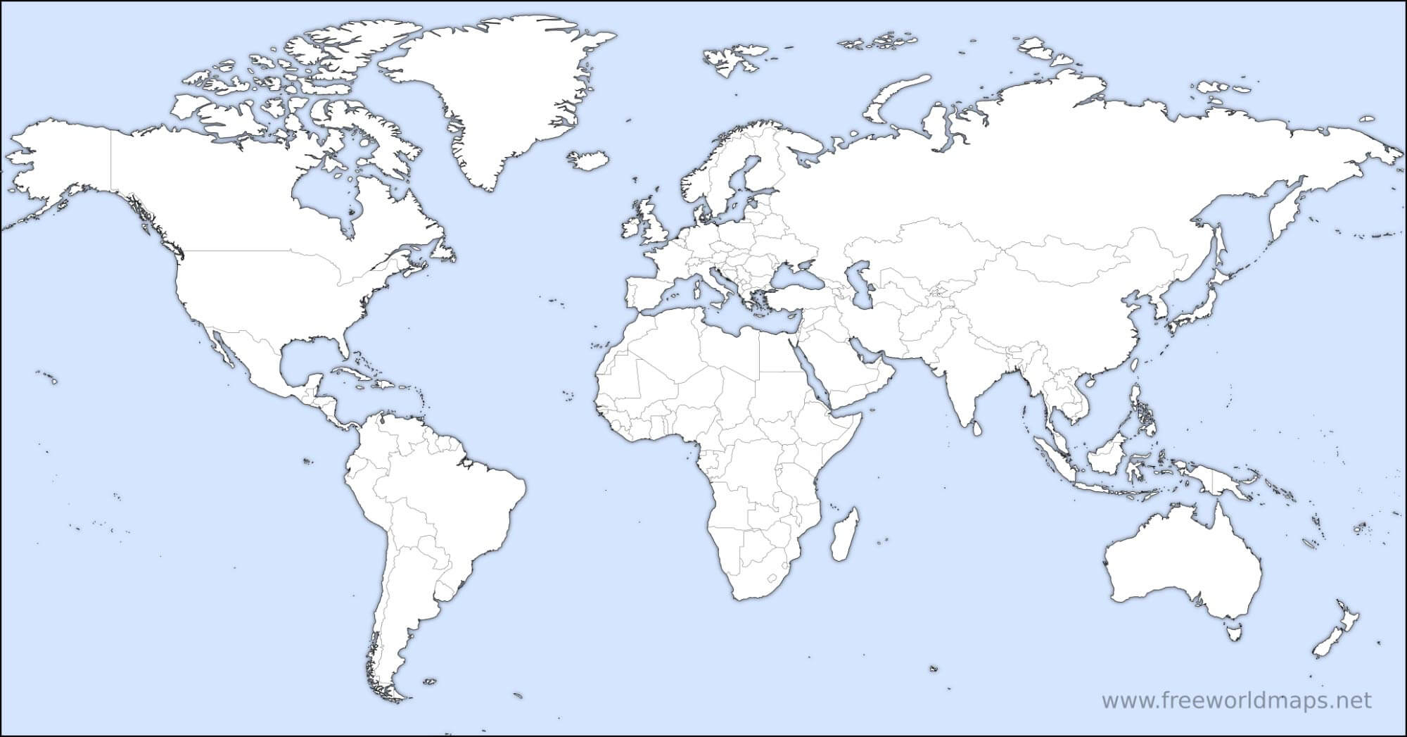 Free Printable World Maps regarding Free Printable World Map With Countries