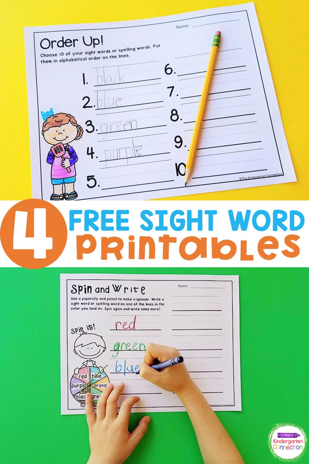 Free Sight Word Printable Games - The Kindergarten Connection inside Free Printable Sight Word Games For Kindergarten