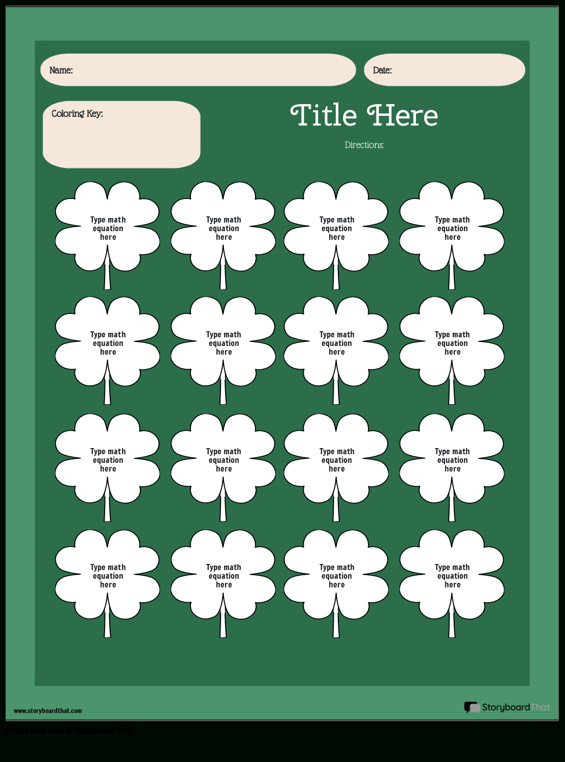 Free St. Patrick&amp;#039;S Day Worksheets | Storyboard That regarding St. Patrick&amp;#039;S Day Printables
