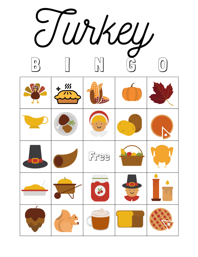 Free Thanksgiving Bingo For Kids - Arinsolangeathome intended for Free Printable Thanksgiving Bingo Cards