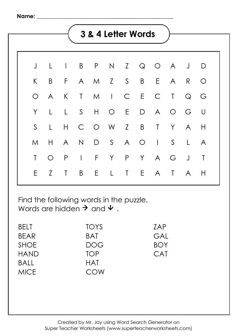 Free Word Search Puzzle Generator - Custom Word Search Maker with Create A Word Search Printable