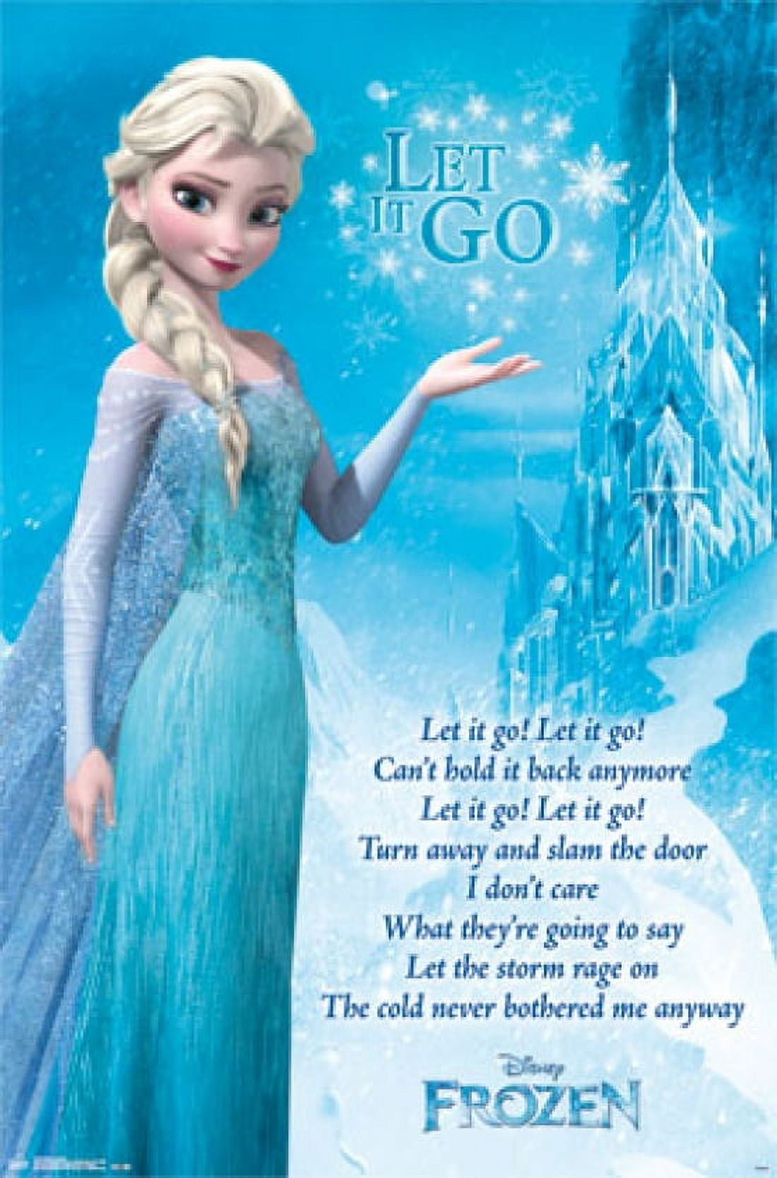 Frozen - Let It Go Lyrics Poster Print (24 X 36) - Walmart regarding Frozen Song Lyrics Let It Go Printable