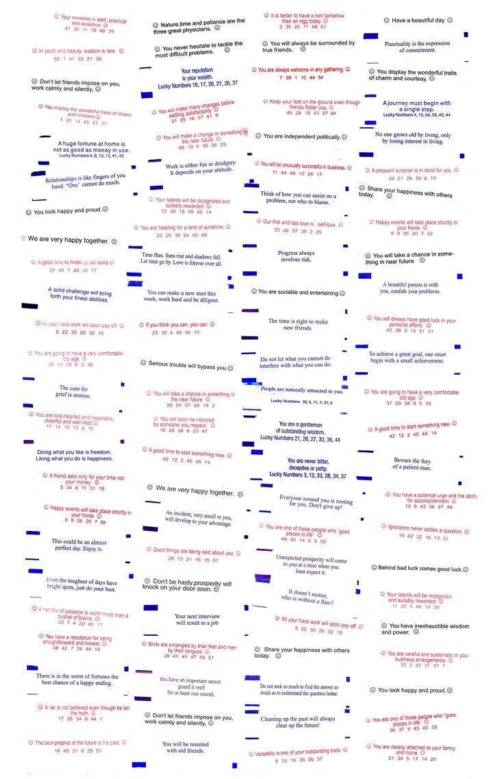 Funny Sayings - 10 Free Pdf Printables | Printablee regarding Funny Fortune Cookie Sayings Printable