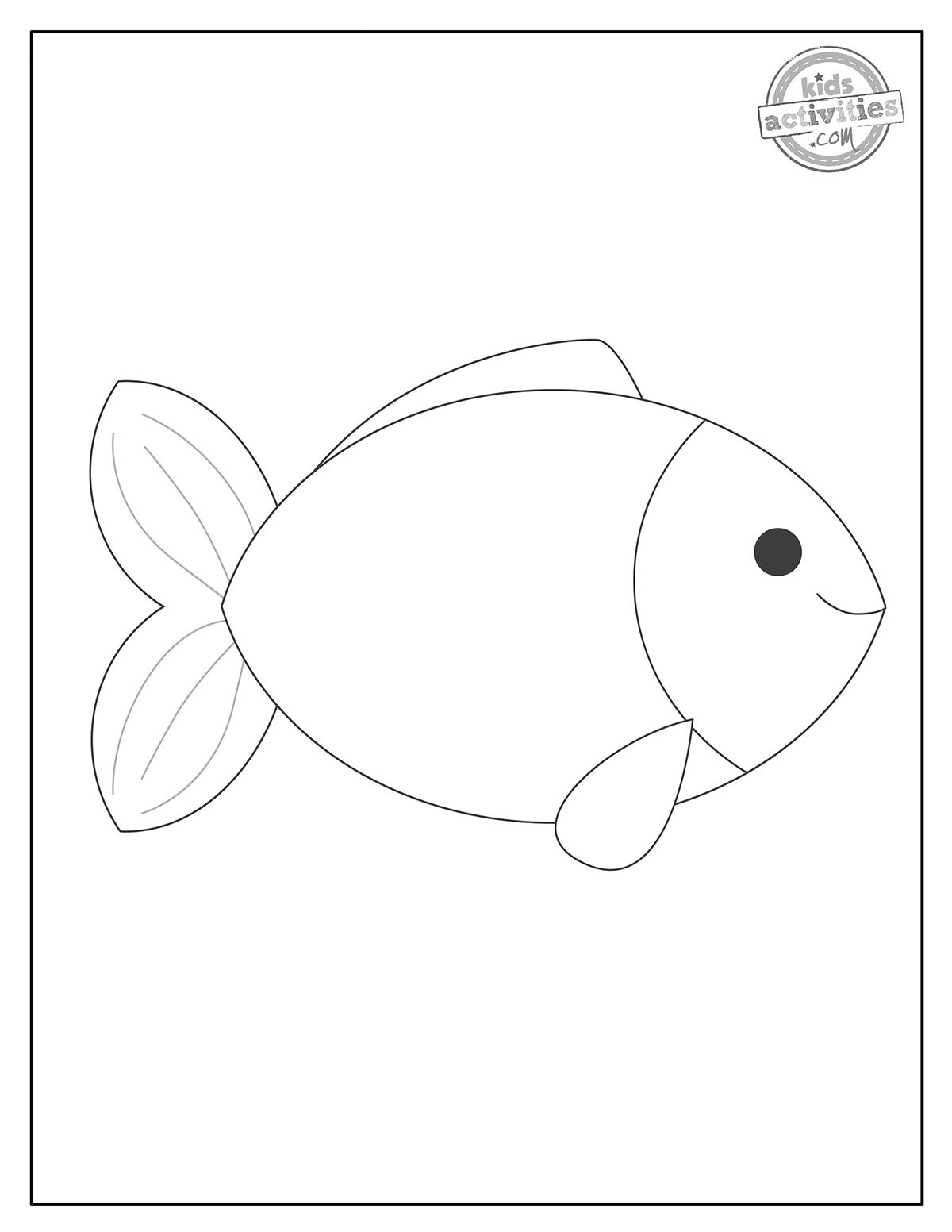 Gulp Gulp Free Fish Template To Print! | Kids Activities Blog with regard to Full Page Fish Template Printable