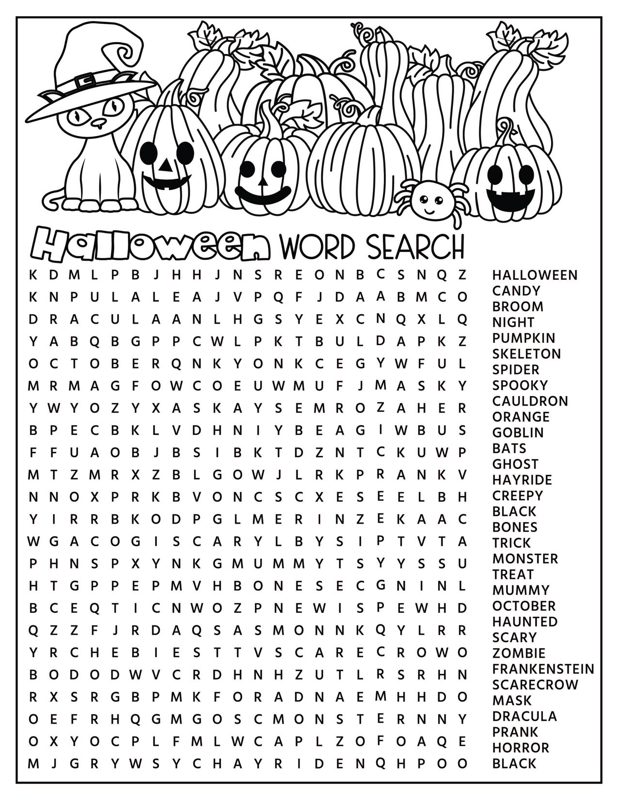 Halloween Activity Pages - Free Printables! - Kids Activity Zone with regard to Halloween Activity Sheets Free Printable