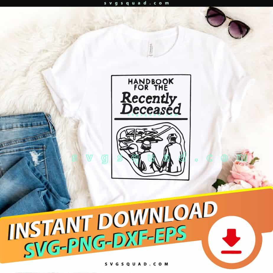 Handbook For The Recently Deceased Svg - Tim Burton Beetlejuice Svg regarding Free Printable Handbook For the Recently Deceased
