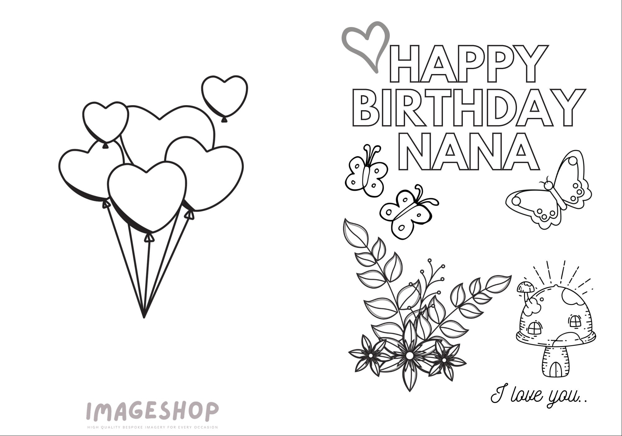 Happy Birthday Nana Cards Printable - Printable Party Favors with regard to Happy Birthday Nana Printable Cards