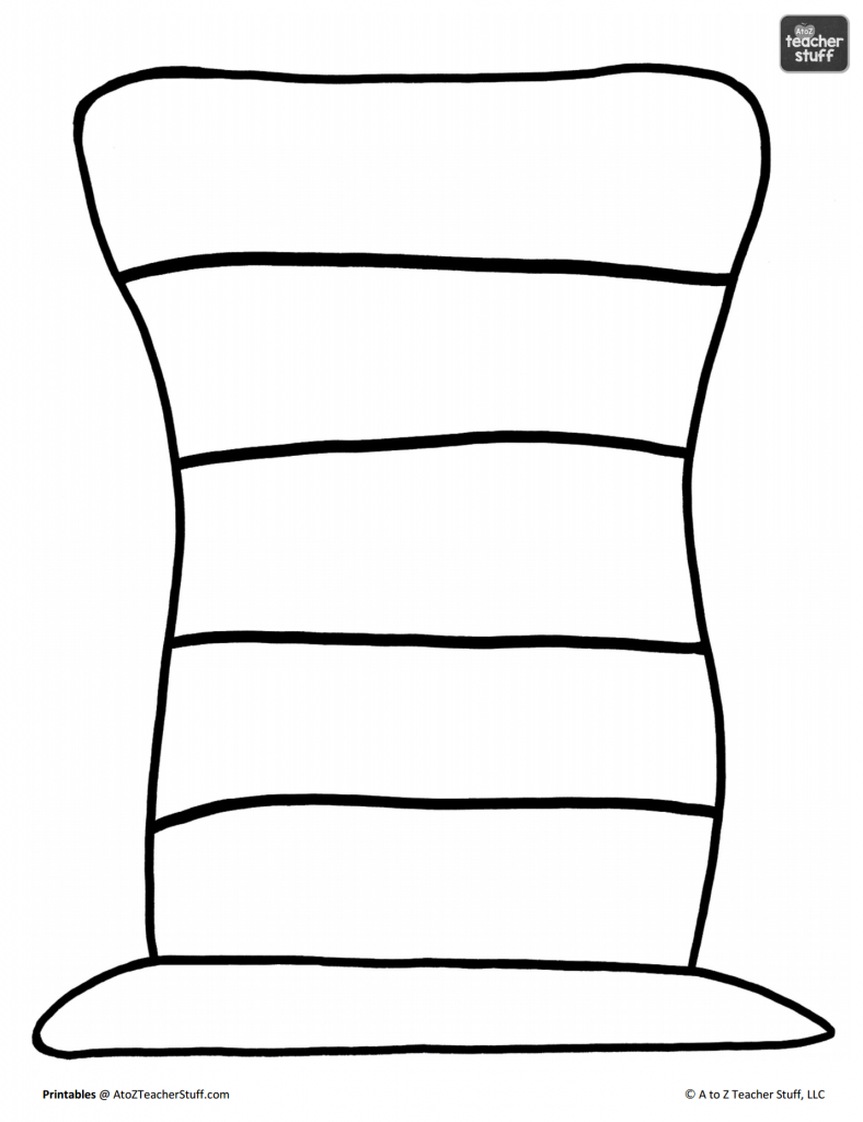 Hat Printables For Dr. Seuss, Cat In The Hat, Or Just Hats! | A To in Cat in the Hat Printable Hat Template