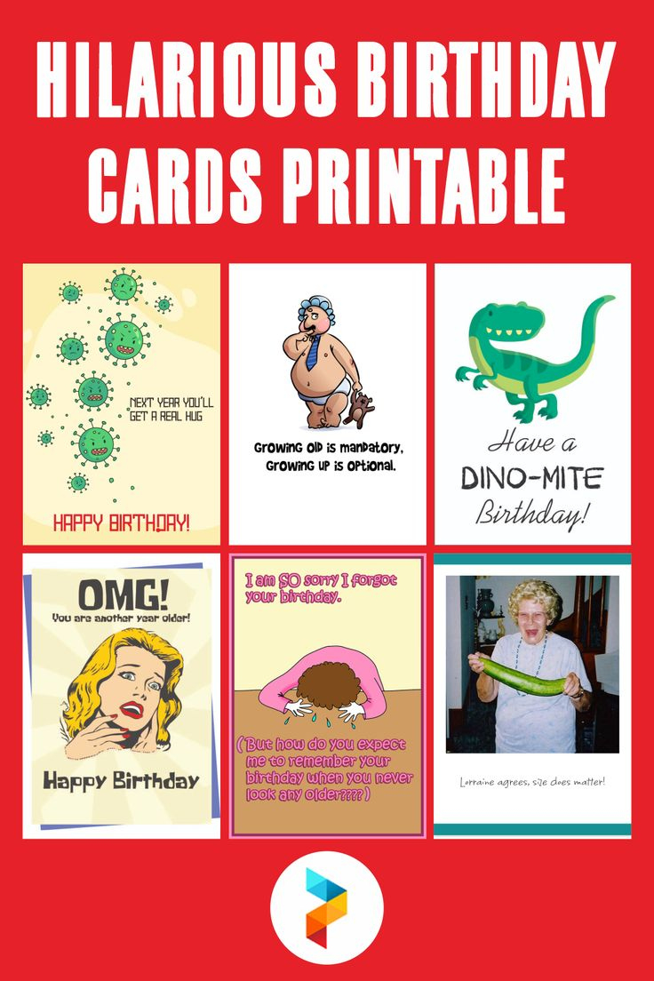 Hilarious Birthday Cards - 10 Free Pdf Printables | Printablee in Free Printable Funny Birthday Card