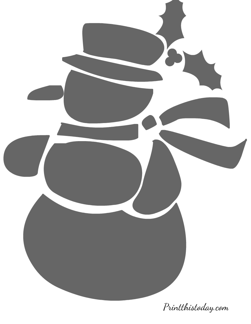 Holiday Stencils Printable - Printable Party Favors regarding Free Printable Stencils For Christmas