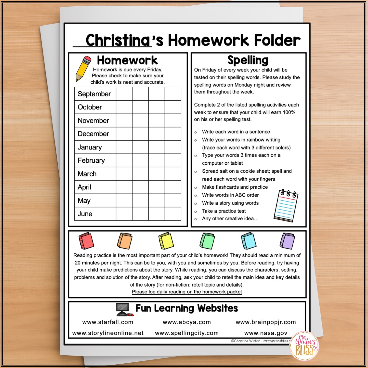 Homework Folder &amp;amp; Editable Newsletter Templates - Lead In Literacy -  Resources For Kindergarten, 1St &amp;amp; 2Nd Grade with regard to Free Printable Homework Folder Cover