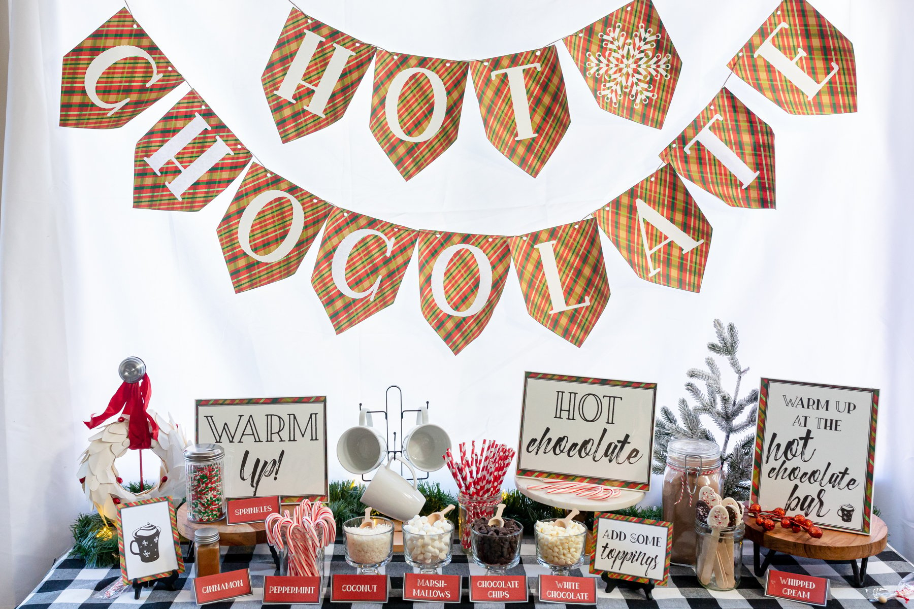 Hot Chocolate Bar Ideas And Free Printable Signs - Play Party Plan in Free Printable Hot Chocolate Bar