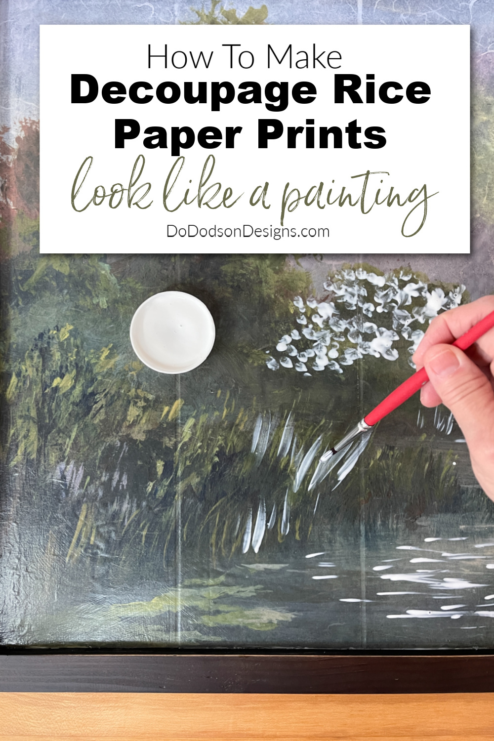 How To Make Decoupage Rice Paper Print Look Like A Painting - Do intended for Printable Rice Paper For Decoupage