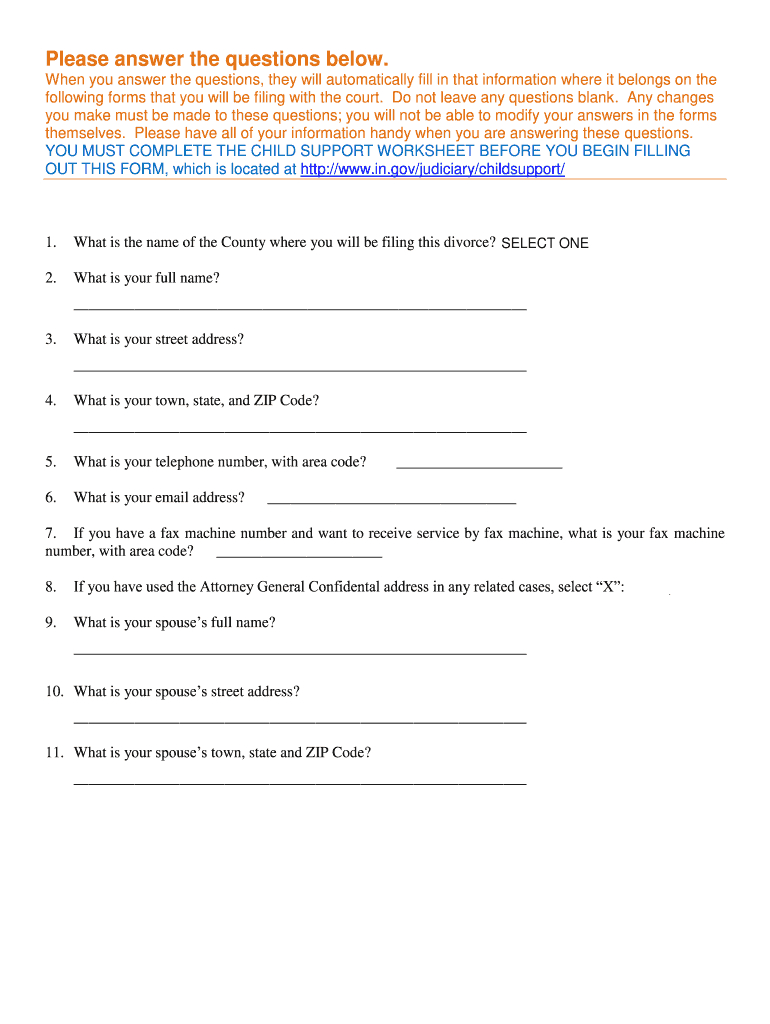Indiana Divorce Papers Pdf: Fill Out &amp;amp; Sign Online | Dochub inside Printable Divorce Papers For Indiana