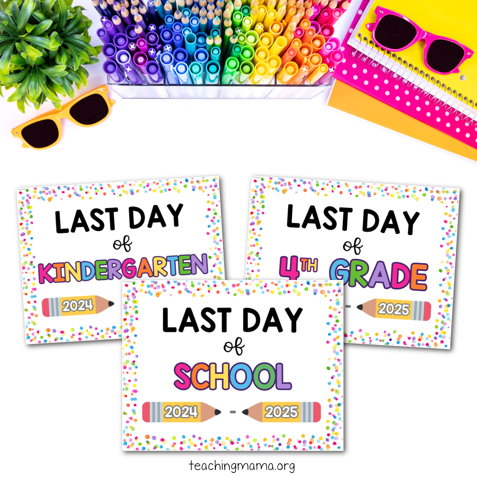 Last Day Of School Signs Free Printable - Teaching Mama regarding Last Day of Kindergarten Sign Printable