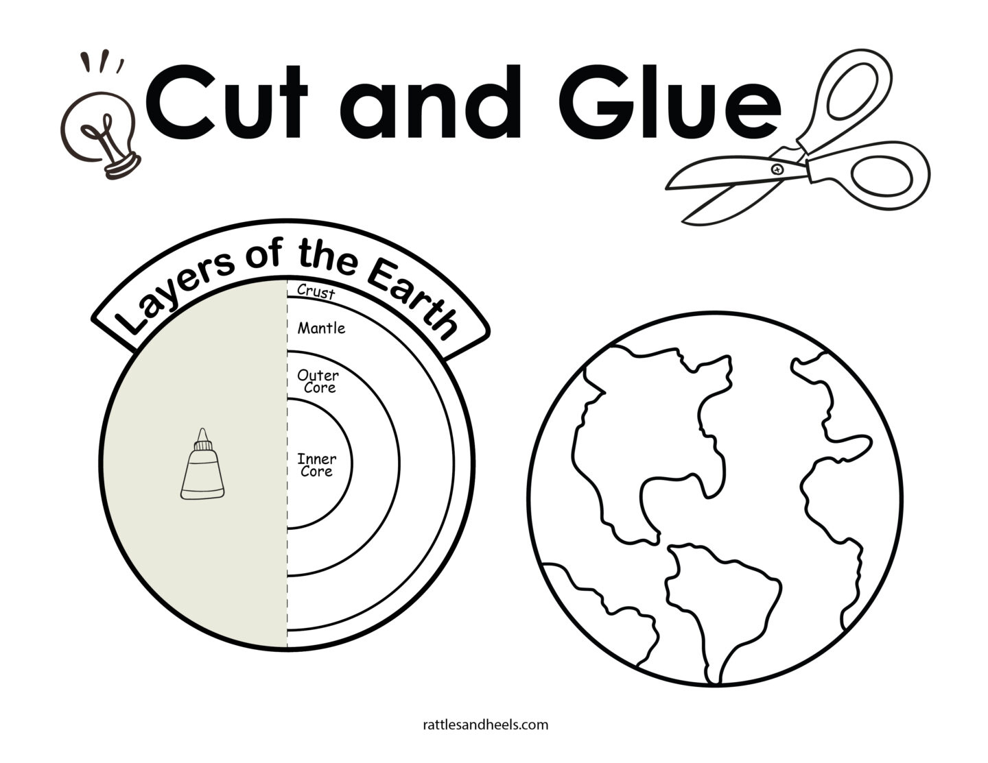 Layers Of The Earth Printable Worksheet Packet Free - in Free Printable Layers Of The Earth Worksheets