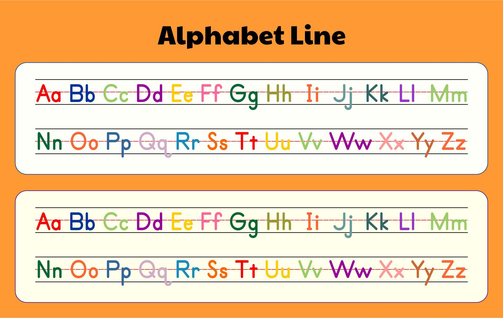 Letter And Number Strip - 10 Free Pdf Printables | Printablee for Alphabet Desk Strips Printable Free