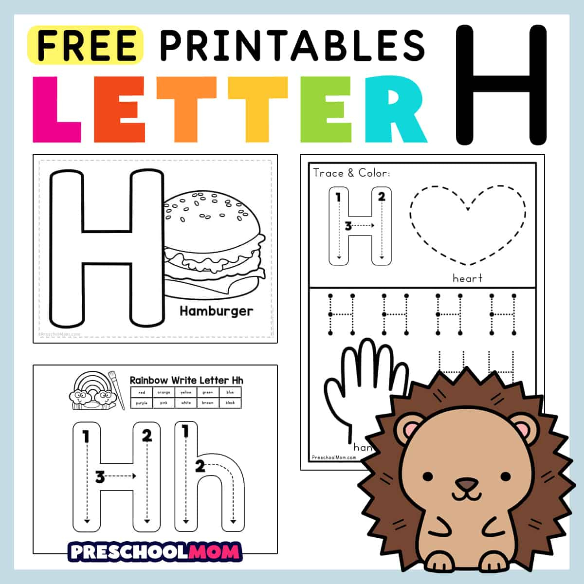 Letter H Preschool Printables - Preschool Mom with regard to Letter H Worksheets Free Printables