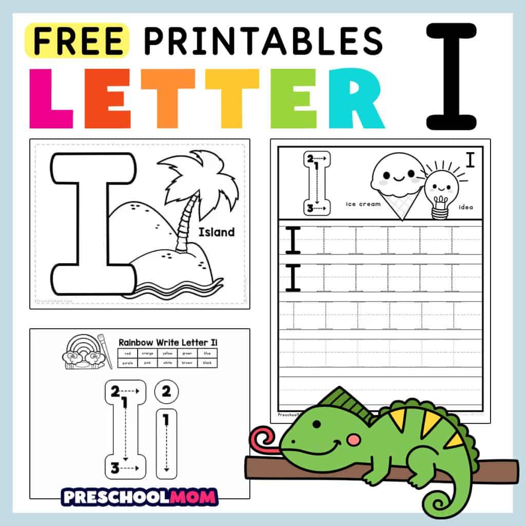 Letter I Preschool Printables - Preschool Mom intended for Free Printable Letter I Worksheets