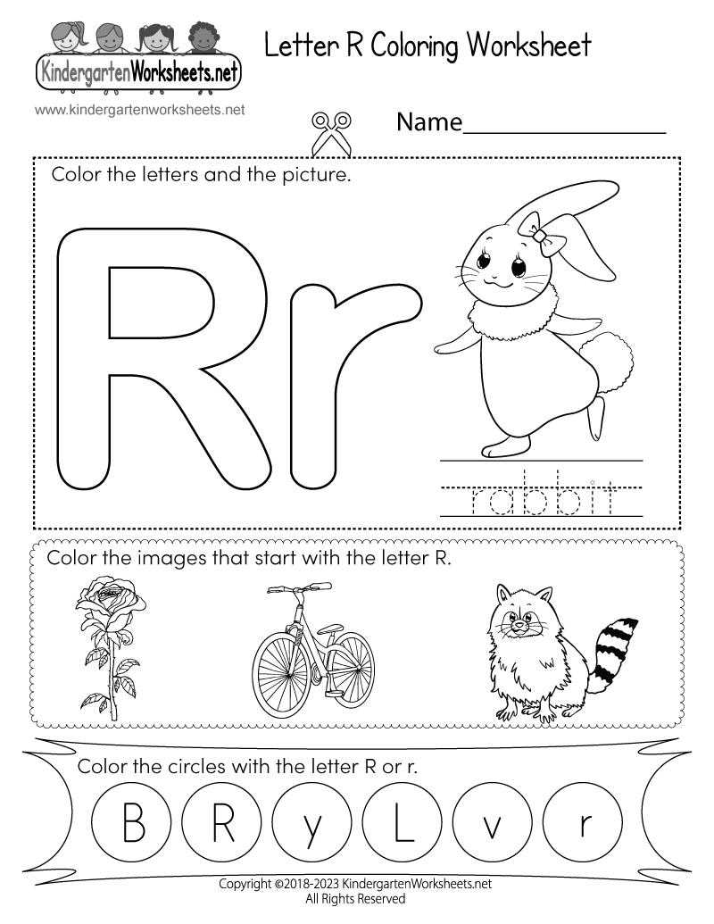 Letter R Coloring Worksheet - Free Printable, Digital, &amp;amp; Pdf regarding Letter R Free Printable Worksheets