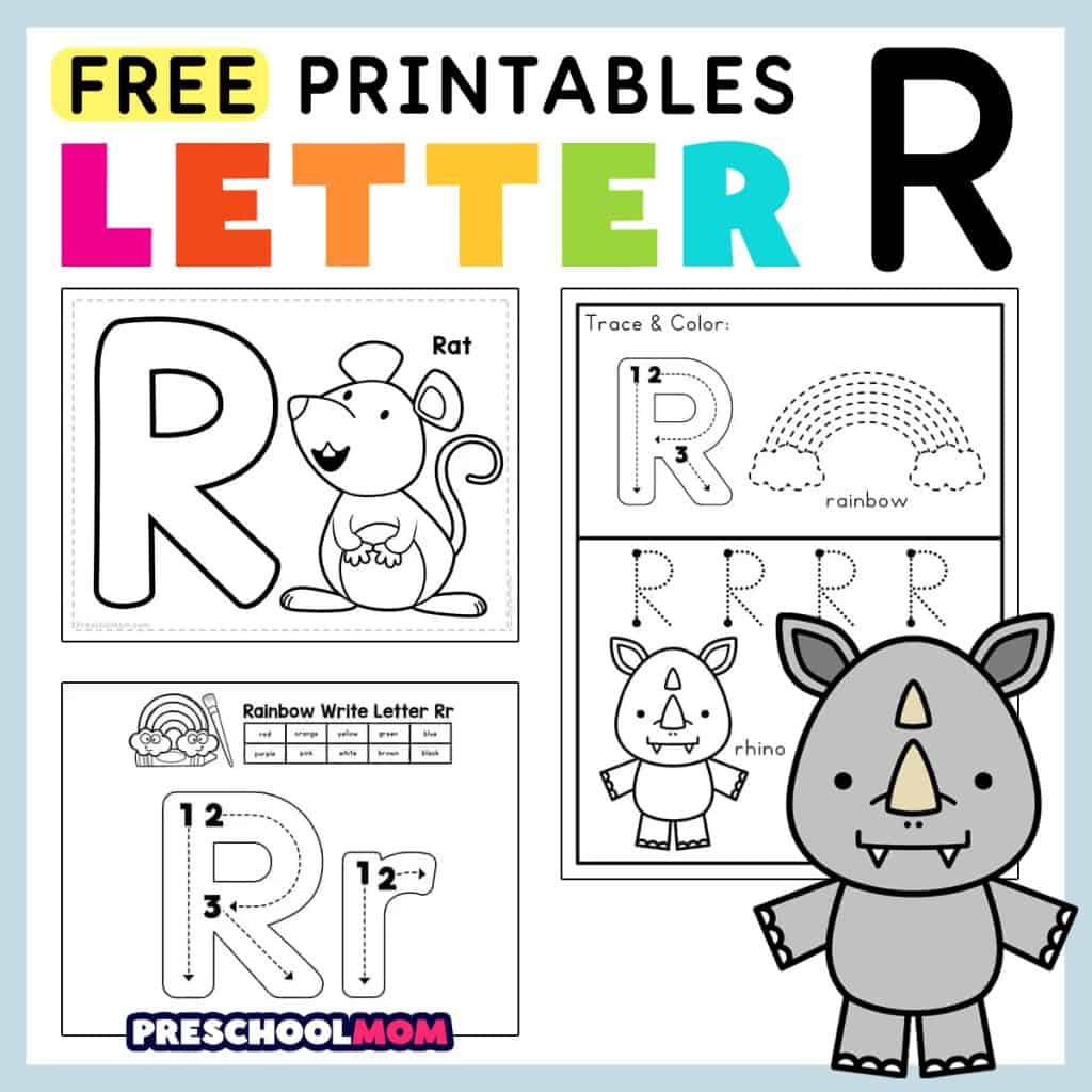 Letter R Preschool Printables - Preschool Mom with regard to Letter R Free Printable Worksheets