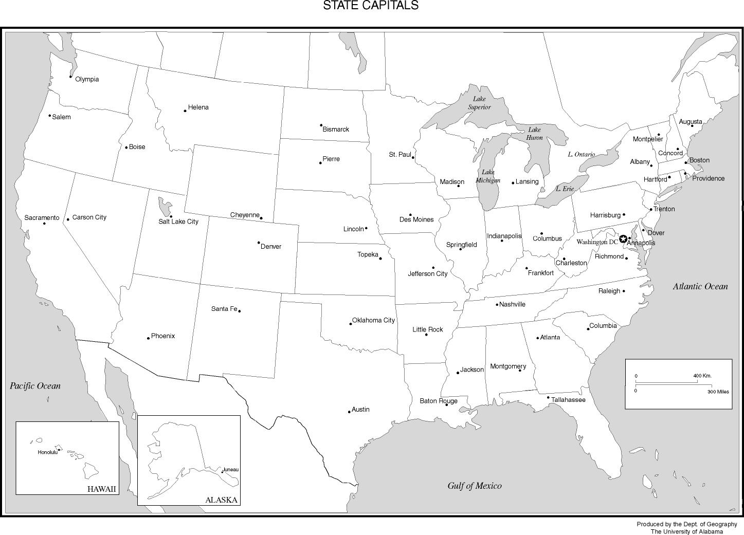 Maps Of The United States for Black and White Map of United States Printable