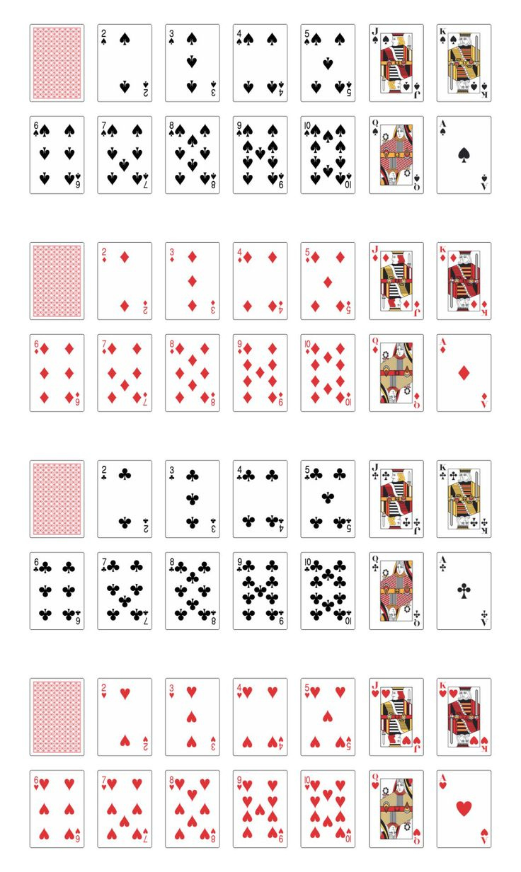 Mini Deck Of Playing Cards - 10 Free Pdf Printables | Printablee in Free Printable Deck Of Playing Cards
